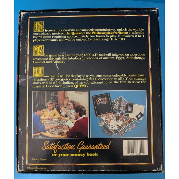 The Quest for the Philosopher's Stone Vintage Board Game. First Edition. 1986. - Picture 2 of 5